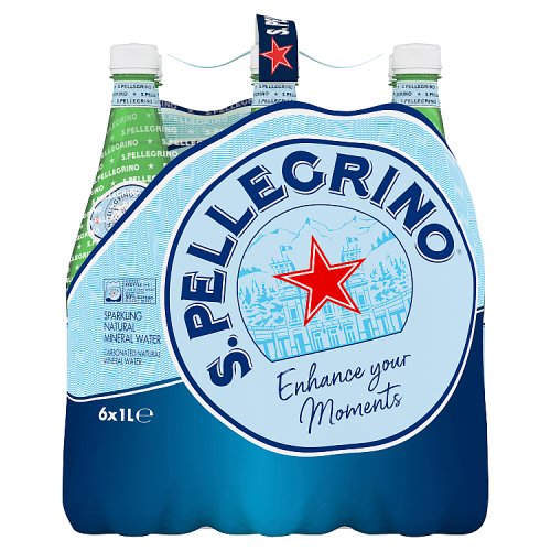 San Pellegrino PET (6 x 1Ltr) pack shot
