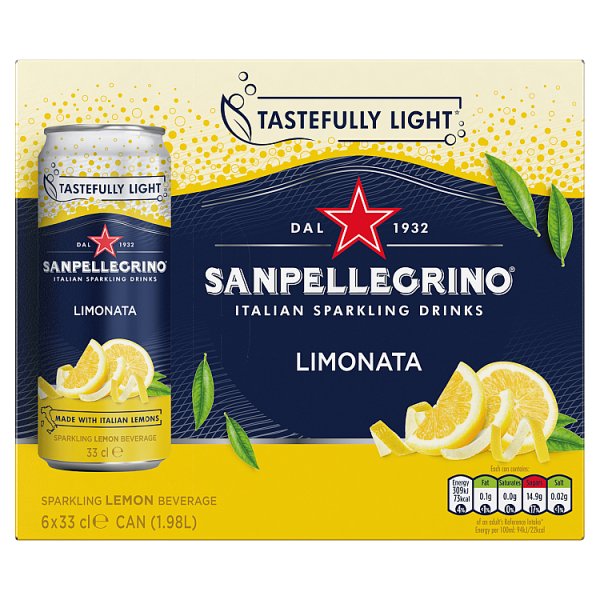 San Pellegrino Limonata 6pk (6 x 330ml) pack shot