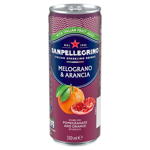 San Pellegrino Pomegranate & Orange 330ml pack shot