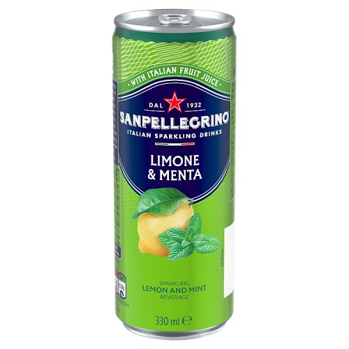 San Pellegrino Lemon & Mint 330ml pack shot