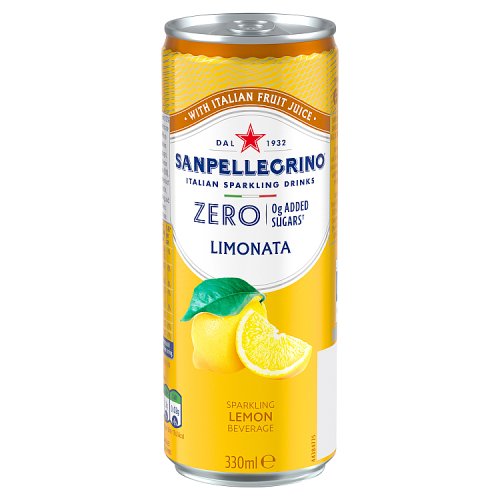 San Pellegrino Zero Limonata 330ml pack shot