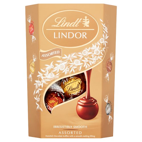 Lindt Lindor Cornet Assorted 200g pack shot