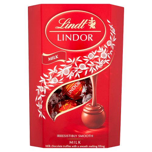 Lindt Lindor Milk Chocolate Cornet 200g pack shot