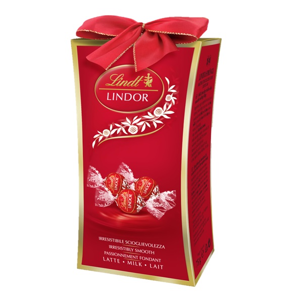 Lindor Bow Gift Box Milk 75g pack shot