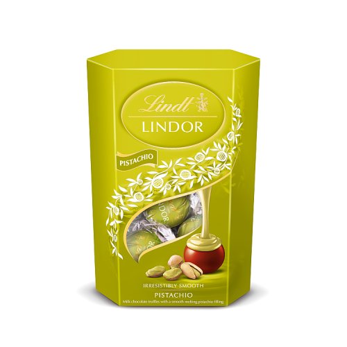 Lindt Lindor Pistachio Cornet 200g pack shot