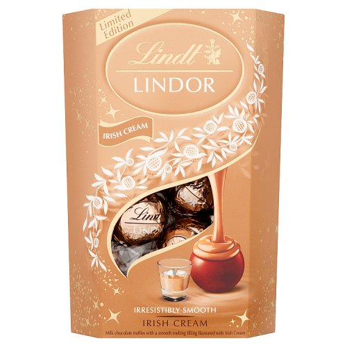 Lindt Lindor Cornet Irish Cream 200g pack shot