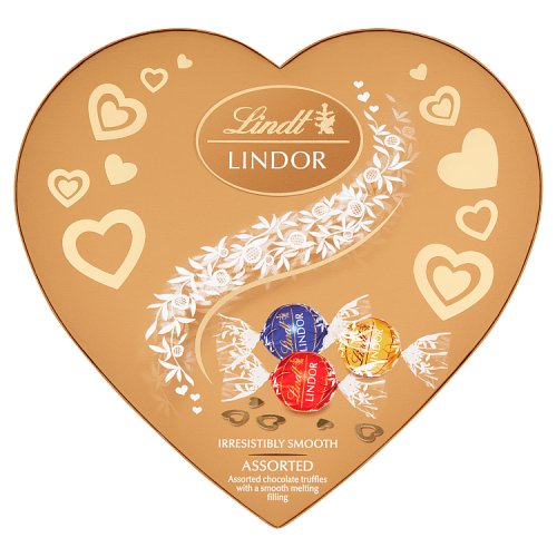 Lindt Lindor Heart Assorted 200g pack shot