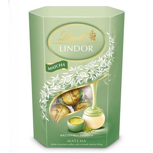 Lindt Lindor Matcha White Cornet 200g pack shot