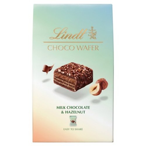 Lindt Choco Wafer Milk Chocolate & Hazelnut Sharin 135g pack shot
