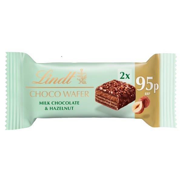 Lindt Choco Wafer Milk Chocolate 26g PM £1.20 pack shot