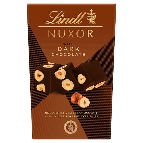 Lindt Nuxor With Dark Chocolate 150g pack shot