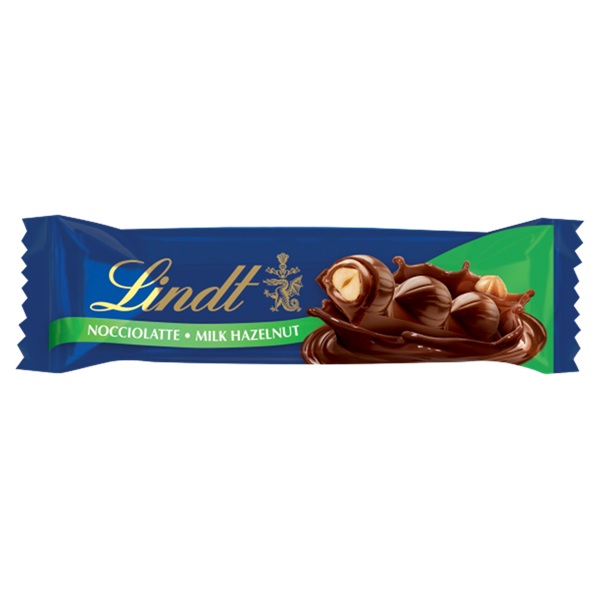 Lindt Bar Milk Hazelnut PM 95p 35g pack shot