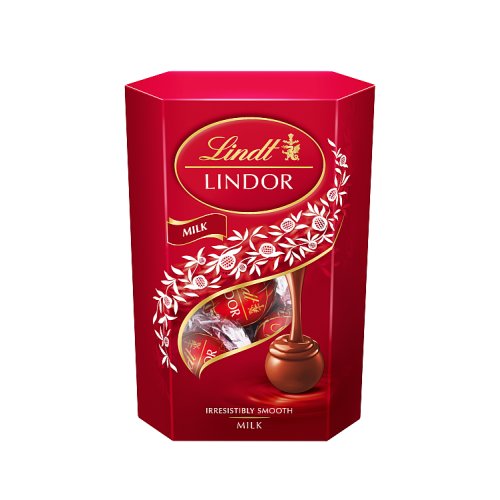 Lindor Milk Cornet 137g pack shot