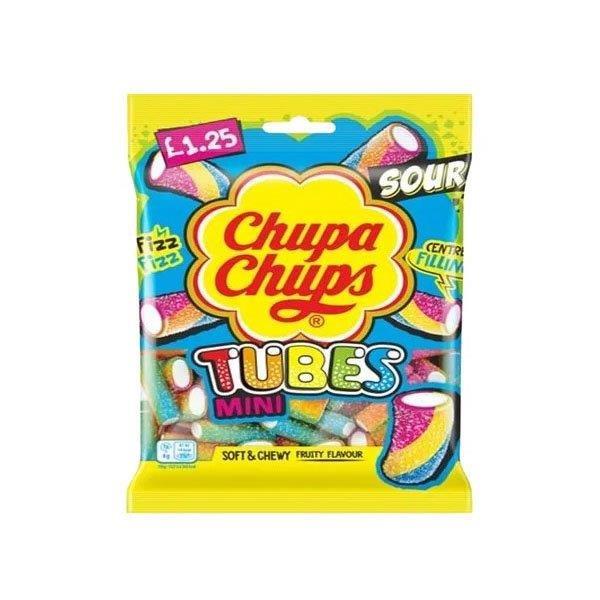 Chupa Mini Sour Tubes PM £1.25 120g pack shot