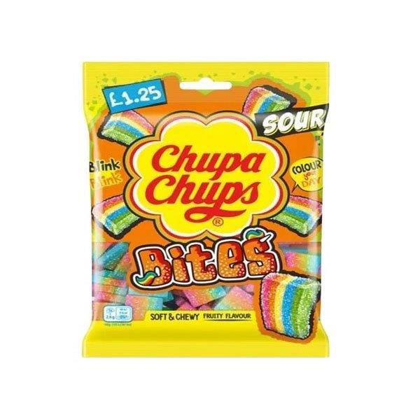 Chupa Chups Mini Sour Bites PM £1.25 120g pack shot