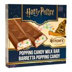 Harry Potter Milk Chocolate Popping Candy Cream Filling Mini Bars 50g pack shot