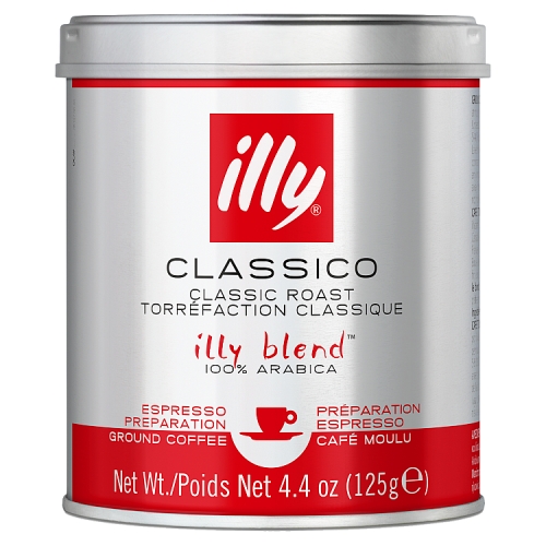 Illy Expresso Ground Coffee 125g pack shot