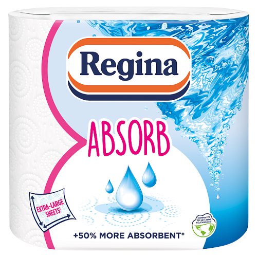 Regina Absorb Kitchen 2 Rolls pack shot