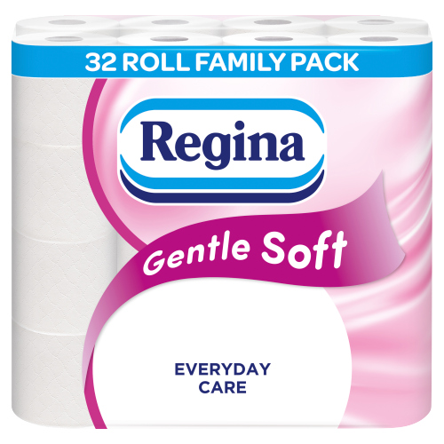 Regina Gentle Soft 32 Rolls (32 x 160 Sheets) pack shot