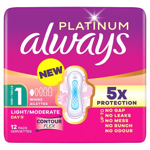 Always Platinum Pads Normal Day 12s pack shot