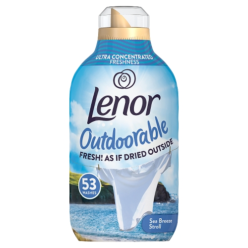 Lenor Outdoorable Sea Breeze Stroll Fabric Conditioner 53 Washes 742ml pack shot