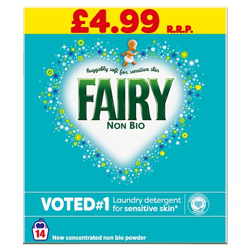 Fairy Powder Regular 14w PM £4.99 700g pack shot