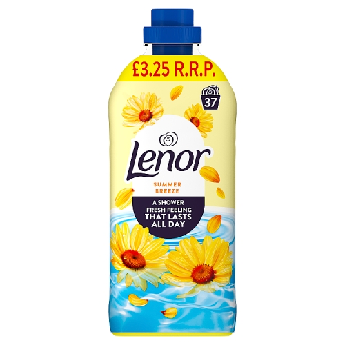 Lenor Fabric Enhancer Liquid Summer Breeze 37w PM £3.25 1.14Ltr pack shot