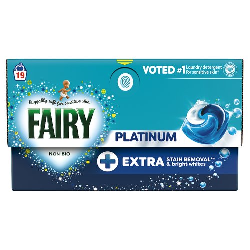 Fairy Laundry Detergent Liquid Pod Platinum 19s pack shot