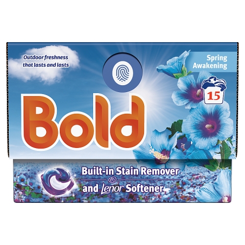 Bold Laundry Detergent Liquid Pod Spring Awakening 15s pack shot