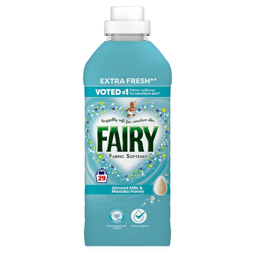 Fairy Fab Softener Almond Milk & Honey Liquid 29w 899ml pack shot