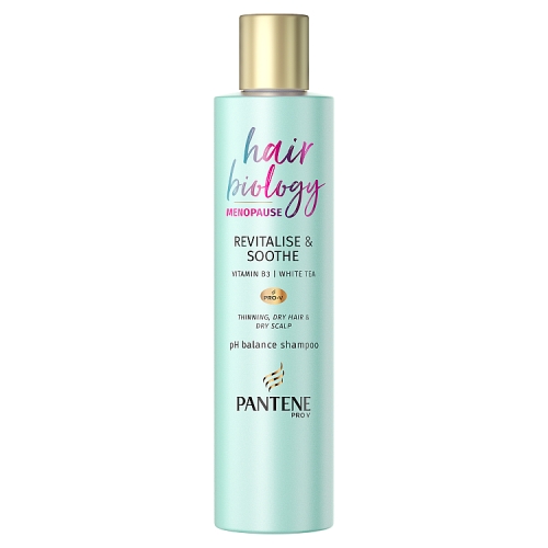 Pantene Hair Biology Revitalise & Soothe Shampoo 250ml pack shot