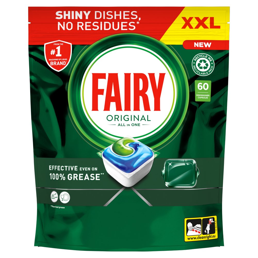Fairy Original Dishwasher Tablets 60s pack shot