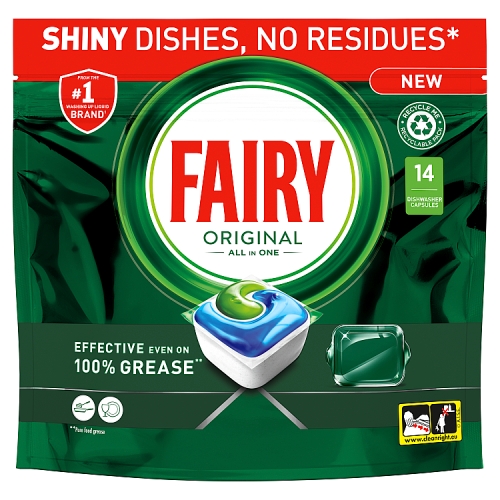 Fairy Original Dishwasher Tablets 14s pack shot