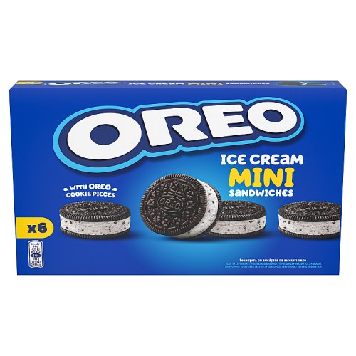 Oreo Sandwich Ice Cream Minis 6pk pack shot