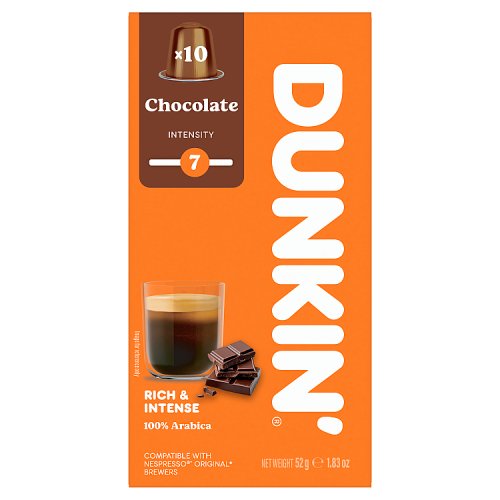 Dunkin Chocolate 10s 52g pack shot