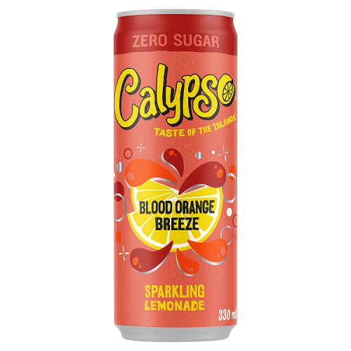 Calypso Blood Orange Breeze Lemonade 330ml pack shot