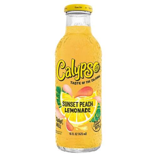 Calypso Sunset Peach Lemonade 473ml pack shot