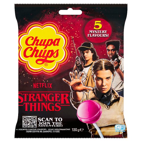 Chupa Chups Stranger Things Lollipops RSU 10s 120g pack shot