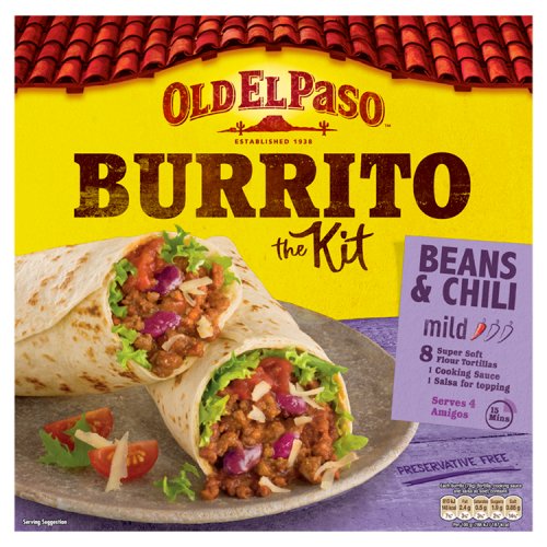 Old El Paso Burrito Dinner Kit 620g pack shot