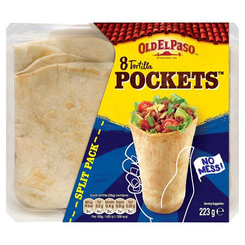 Old El Paso Tortillas Pockets 223g pack shot