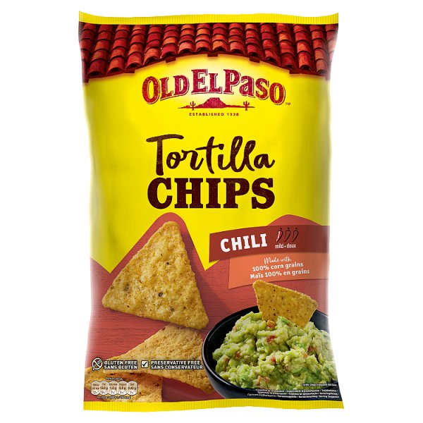 Old El Paso Tortilla Chips Chill 185g pack shot