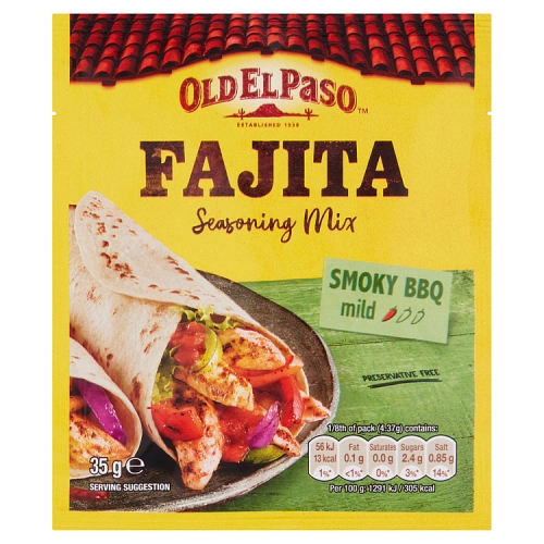 Old El Paso Fajita Seasoning Mix 35g pack shot