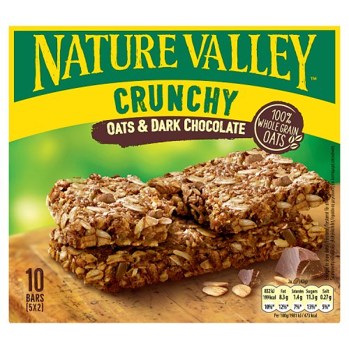 Nature Valley Crunchy Oats & Chocolate Cereal Bar 5pk (5 x 42g) pack shot