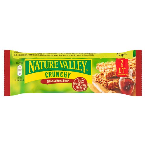 Nature Valley Canadian Maple Syrup Bar 42g PMP pack shot