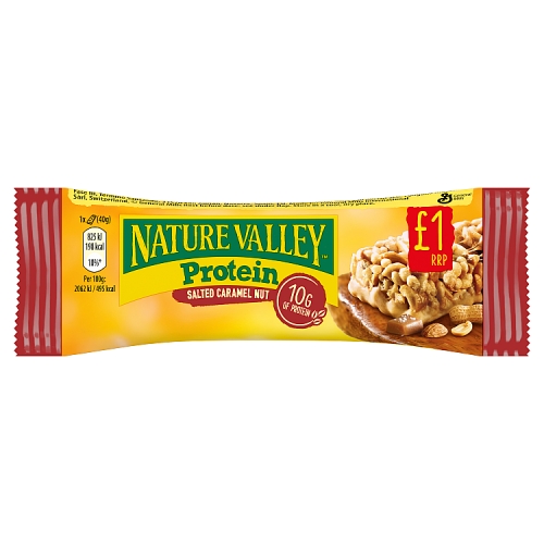 Nature Valley Protein Salted Caramel Nut Bar 40g PMP pack shot