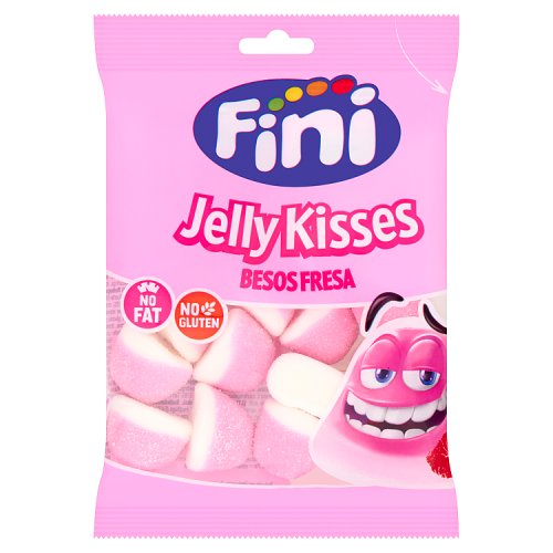 Fini Halal Jelly Kisses Strawberry & Cream 75g pack shot