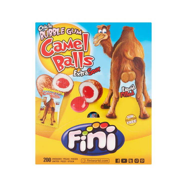 Fini Bubblegum Camel Balls 200s pack shot
