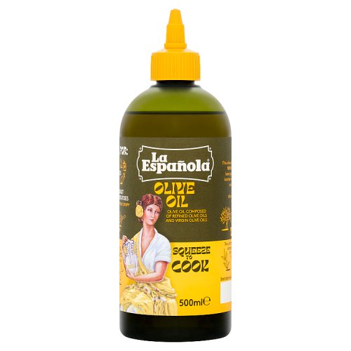 La Espanola Olive Oil Squeezy Bottle 500ml pack shot
