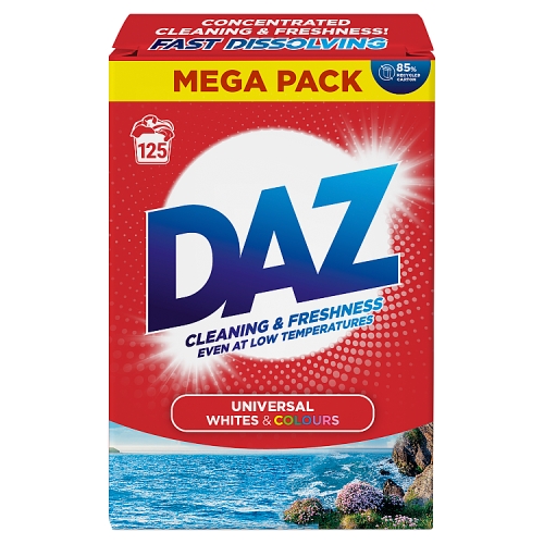 Daz Laundry Powder 125 Washes 6.25kg pack shot