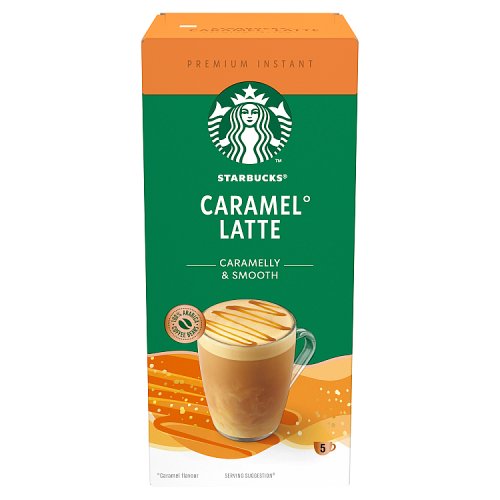 Starbucks Caramel Latte Sachets 5 x 23.5g pack shot